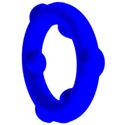 Oxballs Cockring Spinner 25 mm Bleu